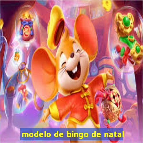 modelo de bingo de natal